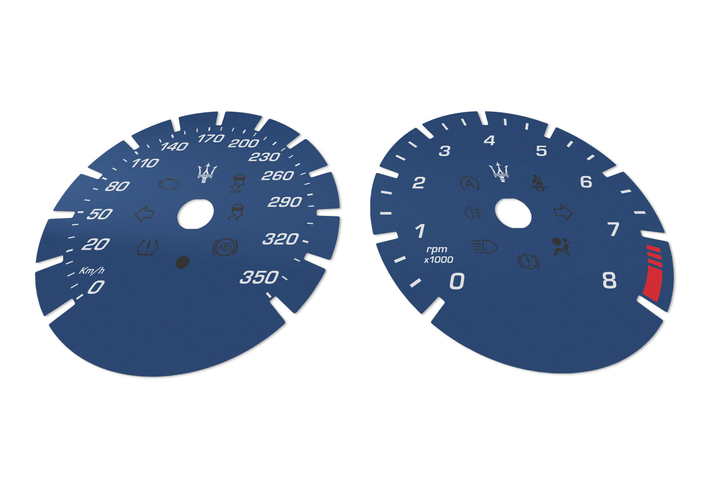 Maserati Ghibli GTS, Quattroporte GTS - Speedometer Dials Gauges