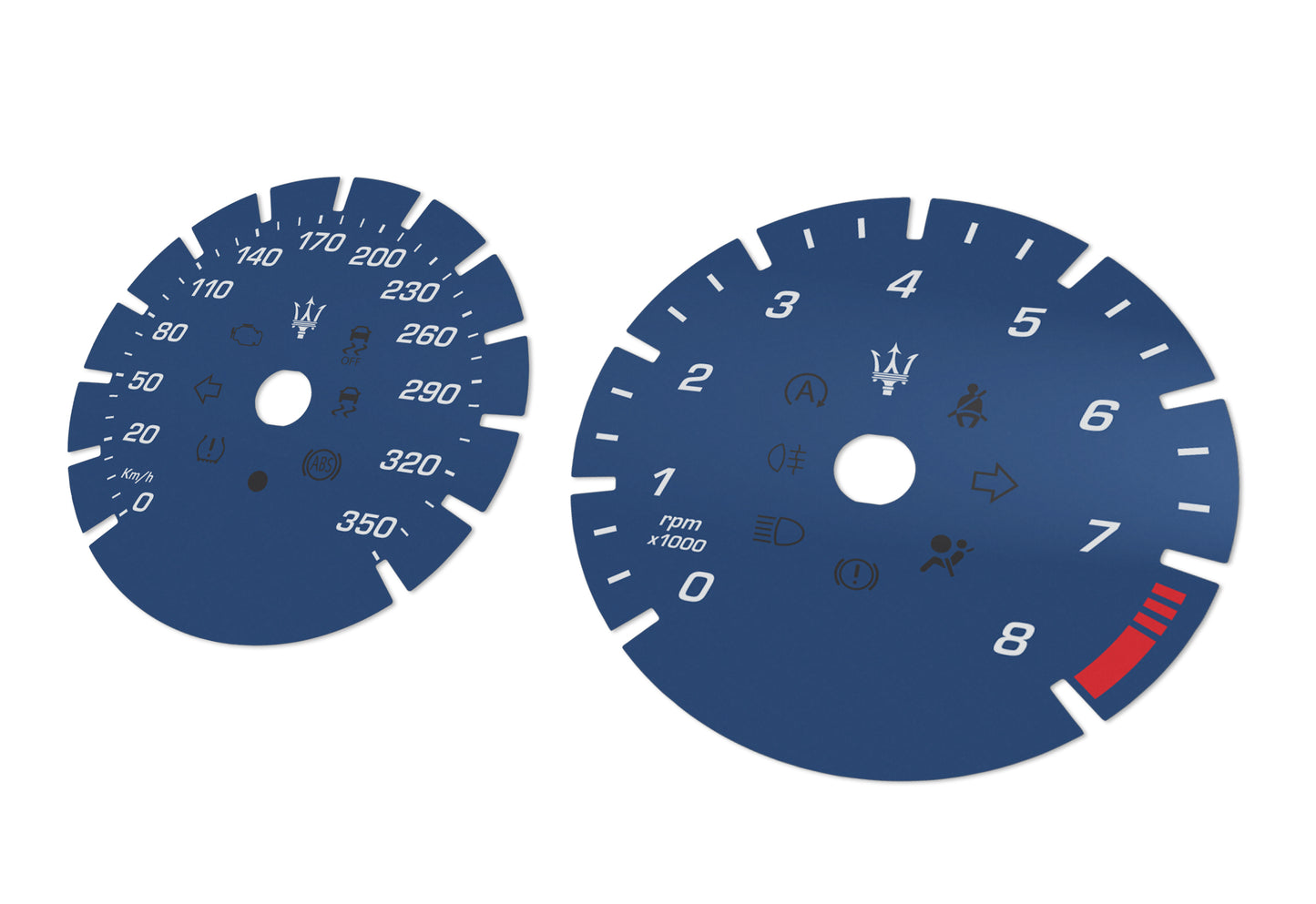Maserati Ghibli GTS, Quattroporte GTS - Speedometer Dials Gauges