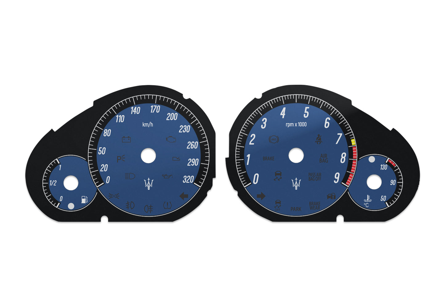 Maserati Quattroporte - Speedometer Dials Gauges