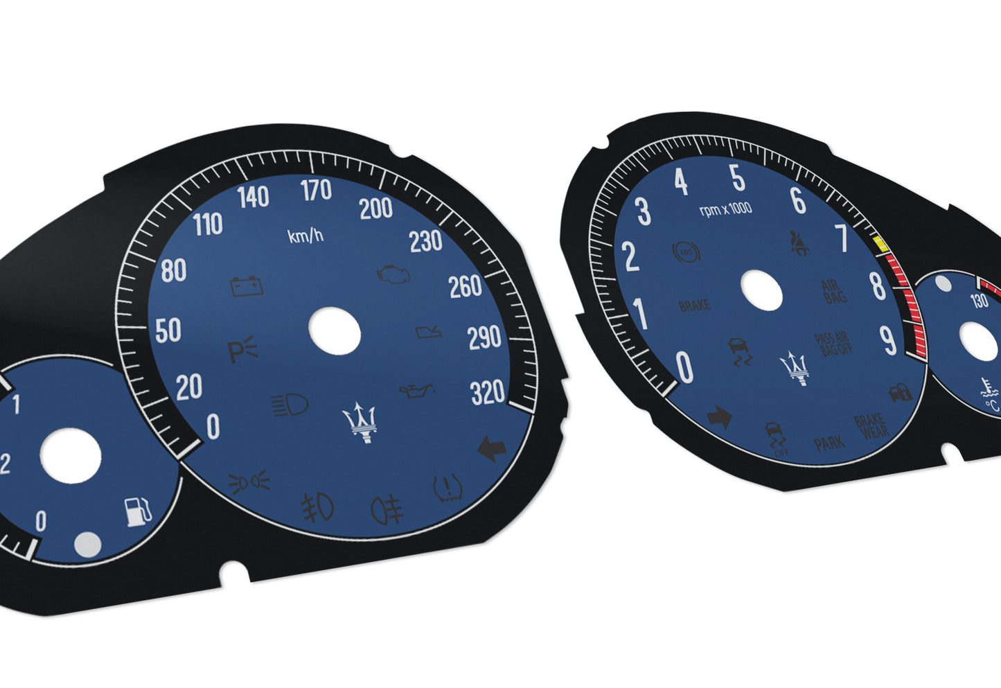 Maserati Quattroporte - Speedometer Dials Gauges