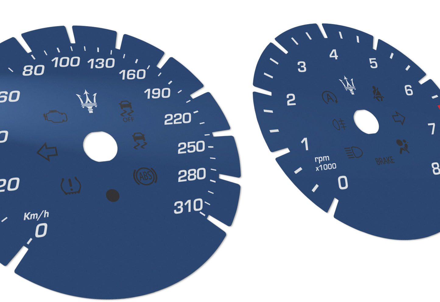 Maserati Ghibli, Quattroporte - Speedometer Dials Gauges