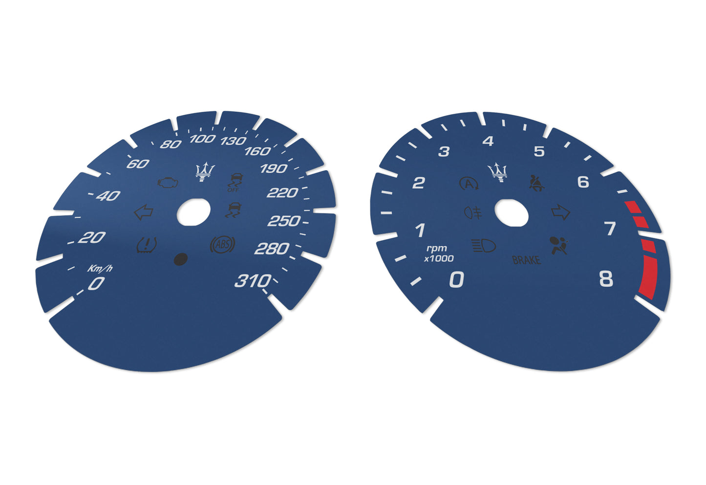 Maserati Ghibli, Quattroporte - Speedometer Dials Gauges