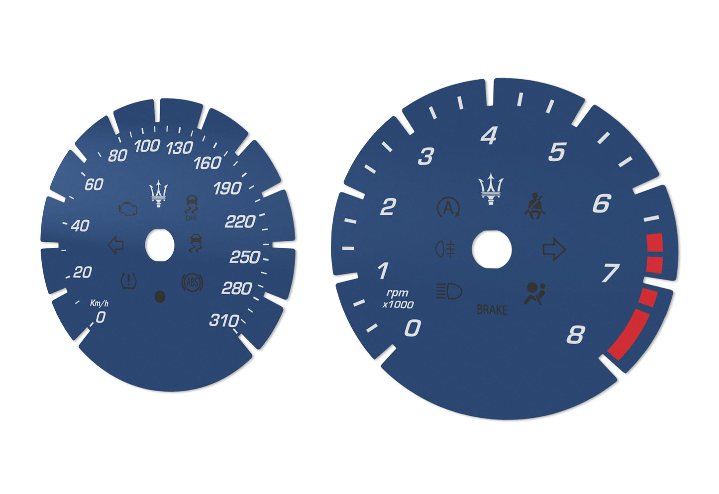 Maserati Ghibli, Quattroporte - Speedometer Dials Gauges