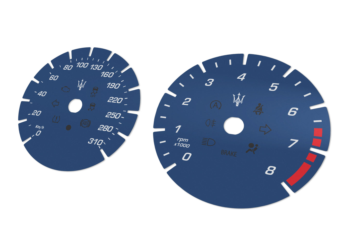 Maserati Ghibli, Quattroporte - Speedometer Dials Gauges