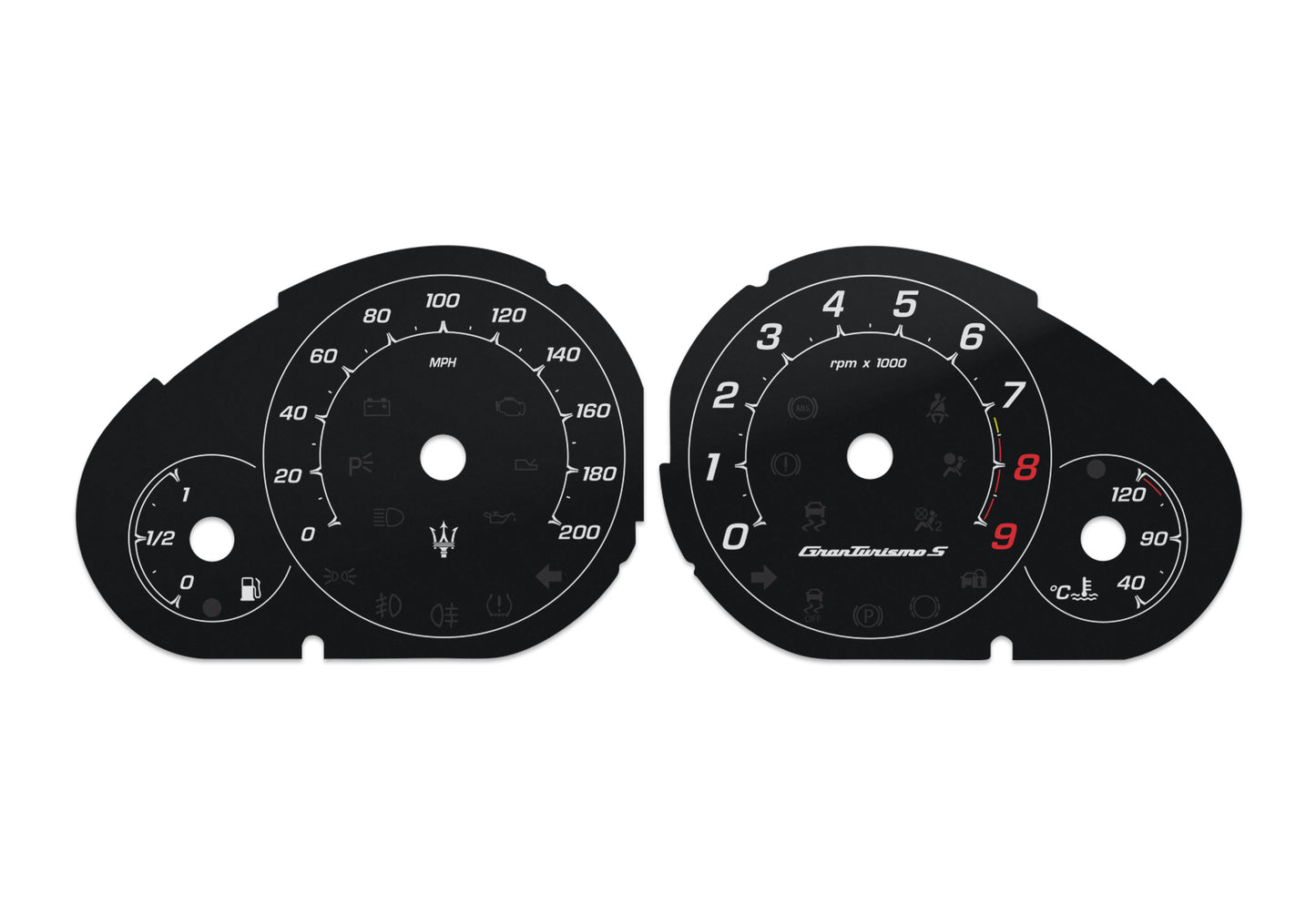 Maserati GranTurismoS - Speedometer Dials Gauges