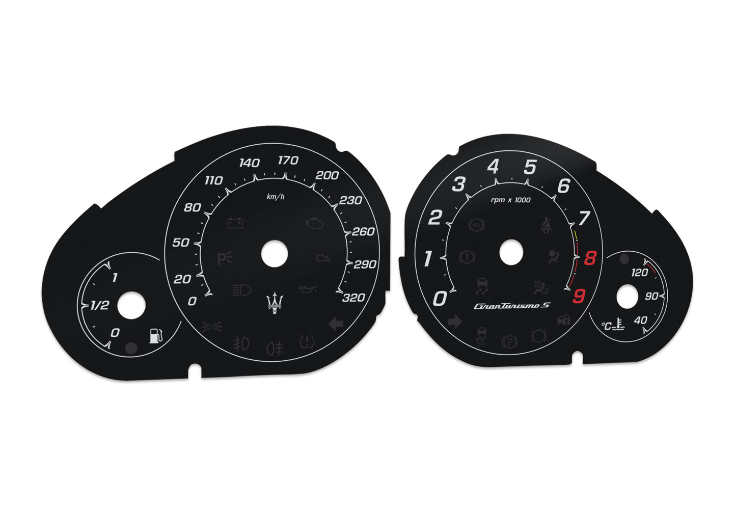 Maserati GranTurismoS - Speedometer Dials Gauges