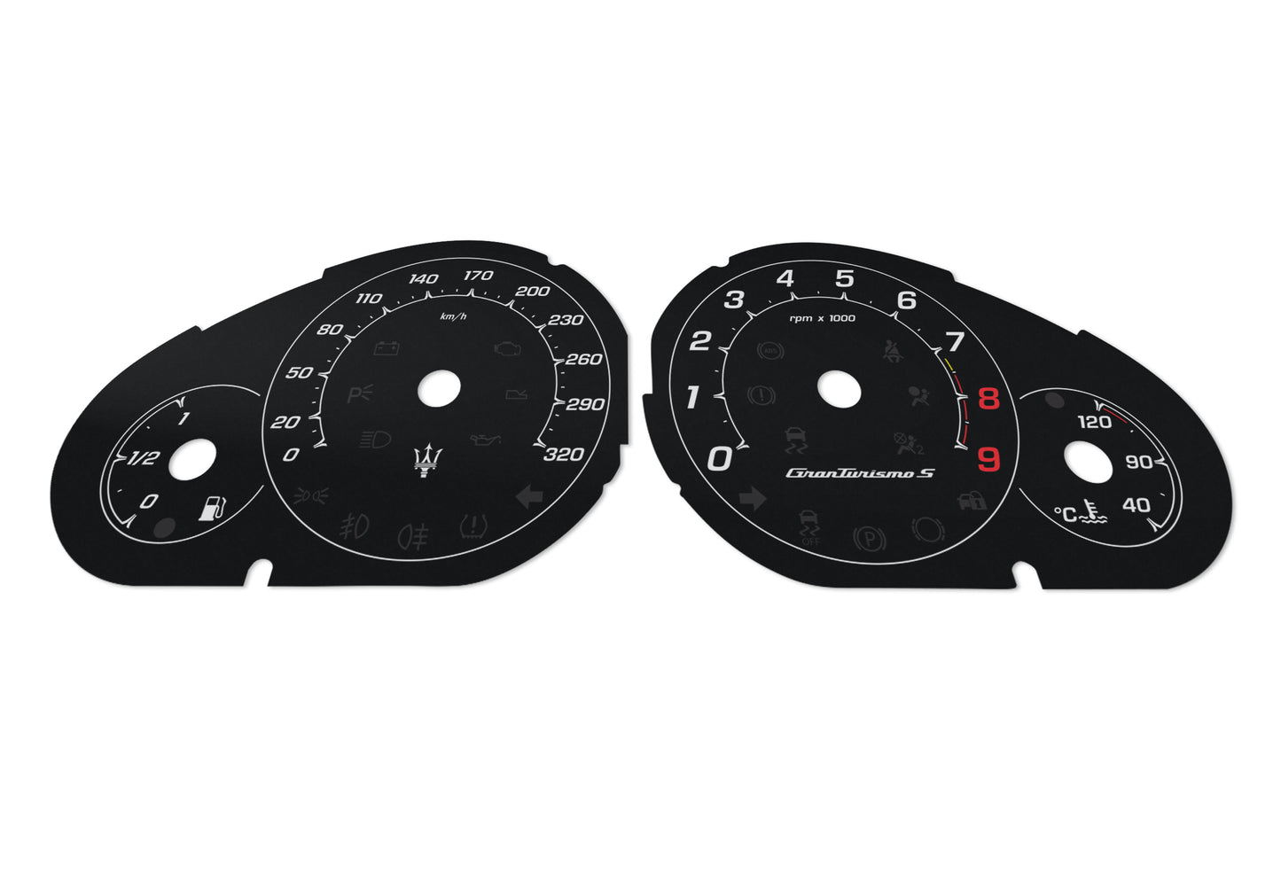 Maserati GranTurismoS - Speedometer Dials Gauges