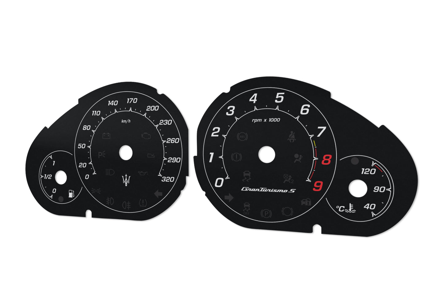 Maserati GranTurismoS - Speedometer Dials Gauges