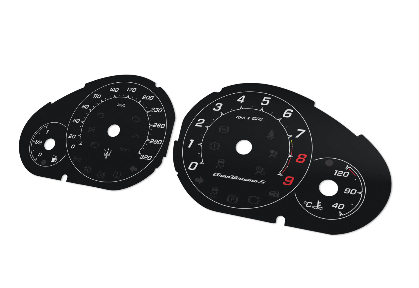 Maserati GranTurismoS - Speedometer Dials Gauges
