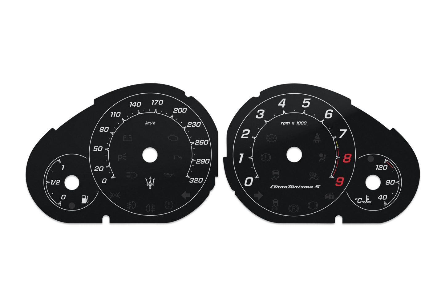 Maserati GranTurismoS - Speedometer Dials Gauges