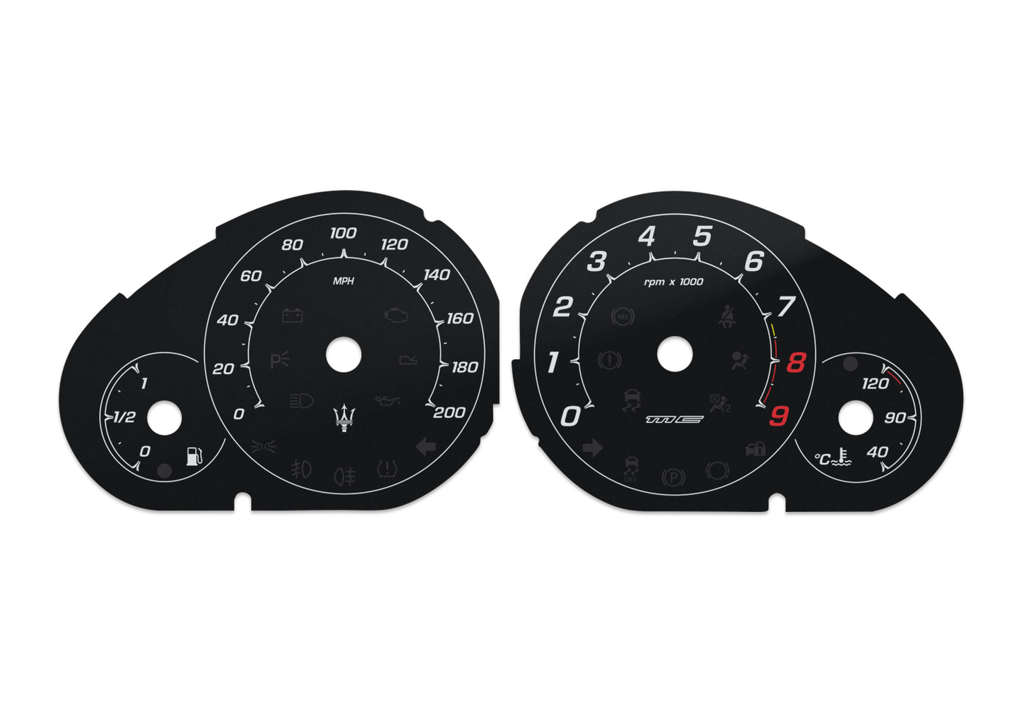 Maserati GranTurismo MC - Speedometer Dials Gauges