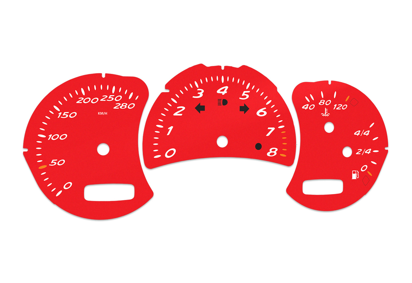 Porsche Boxster 986.2 Red - Speedometer Dials Gauges