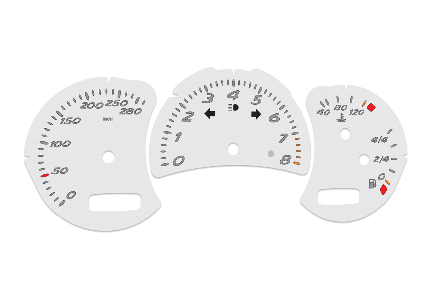 Porsche Boxster 986.2 Grey - Speedometer Dials Gauges