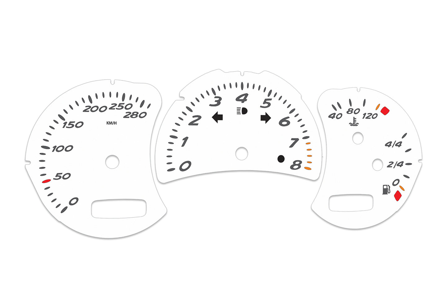 Porsche Boxster 986.2 White - Speedometer Dials Gauges
