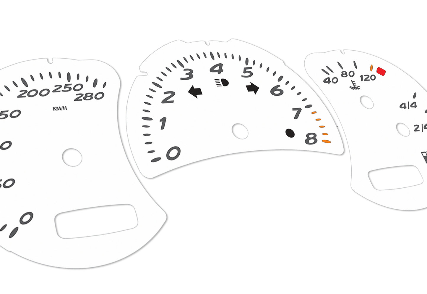 Porsche Boxster 986.2 White - Speedometer Dials Gauges