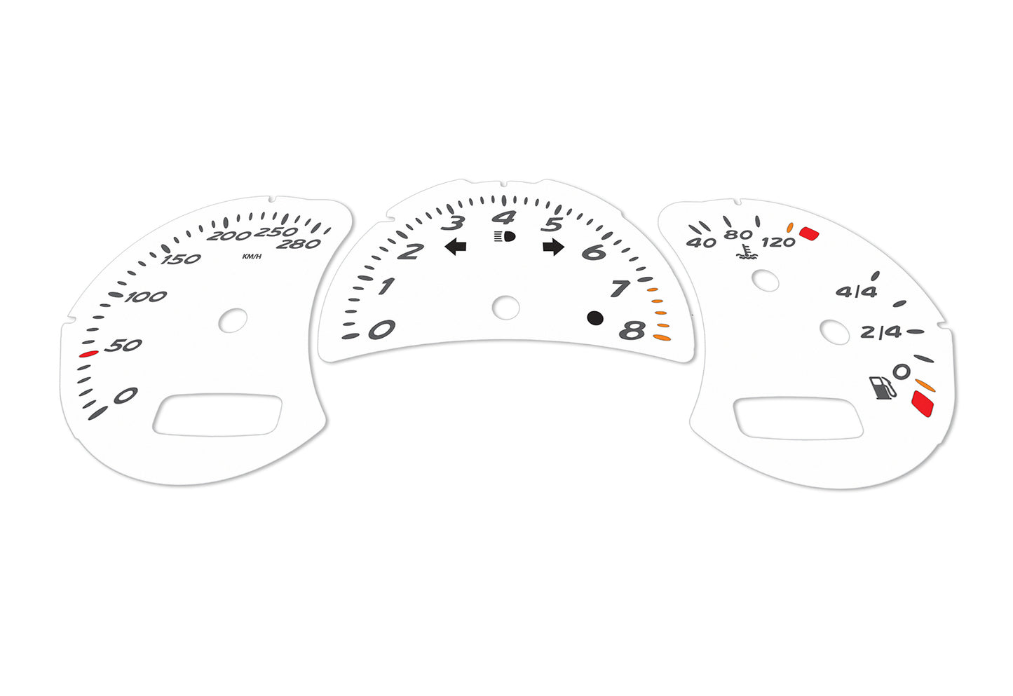 Porsche Boxster 986.2 White - Speedometer Dials Gauges