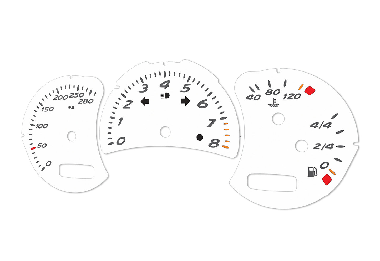 Porsche Boxster 986.2 White - Speedometer Dials Gauges