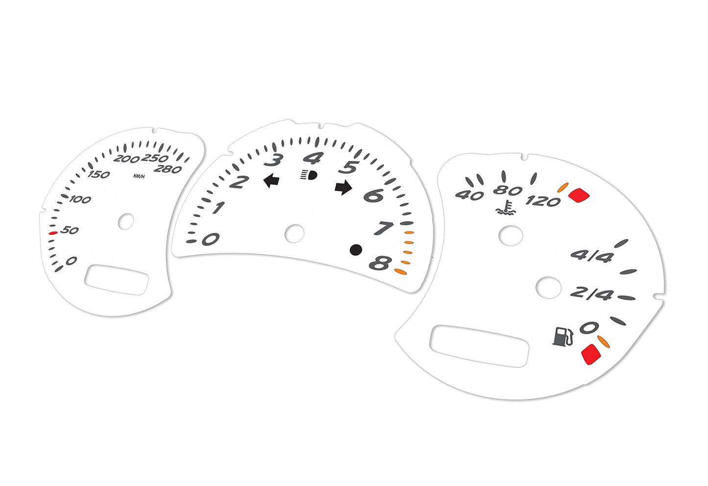 Porsche Boxster 986.2 White - Speedometer Dials Gauges