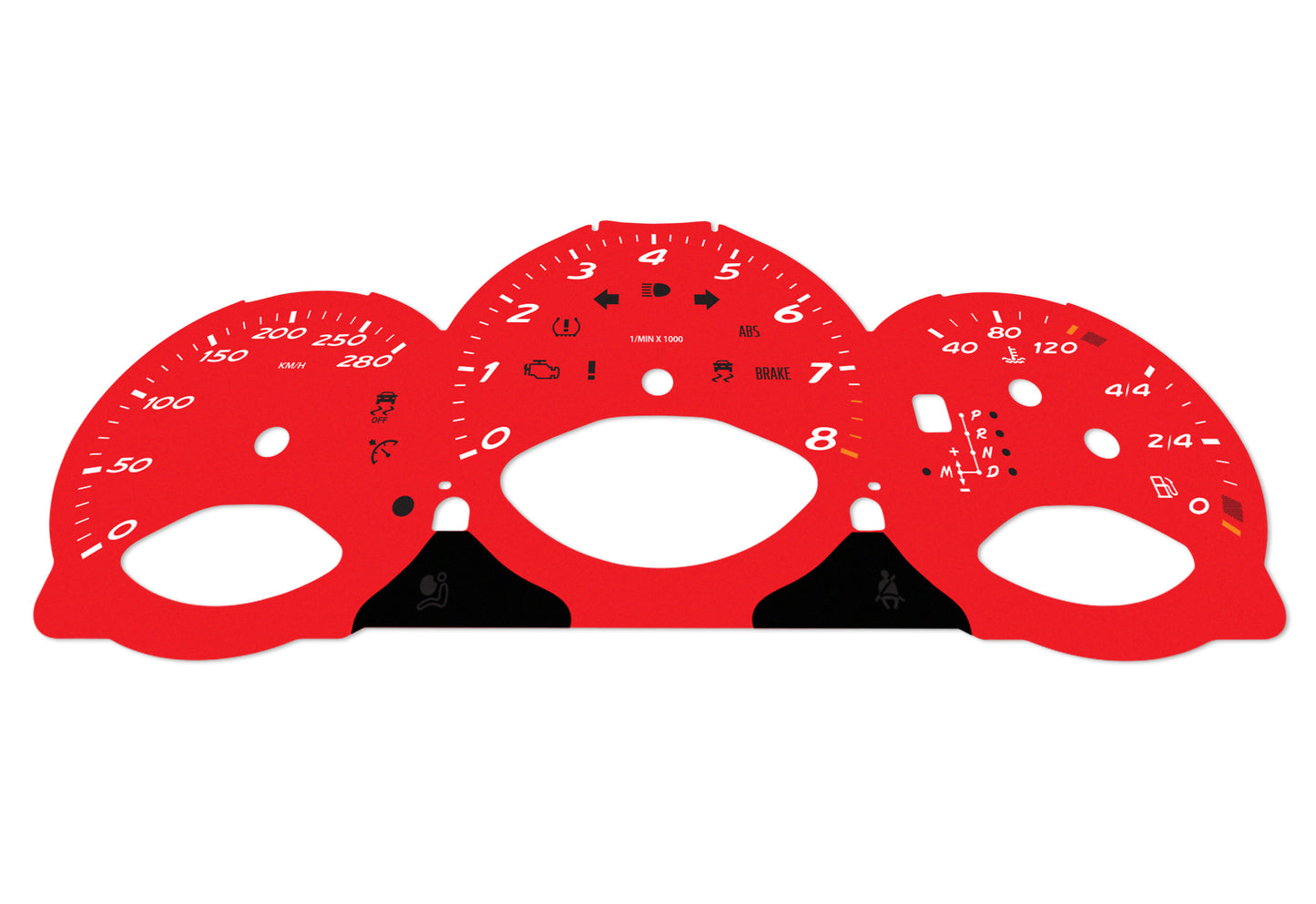 Porsche Boxster 987.2 Red - Speedometer Dials Gauges