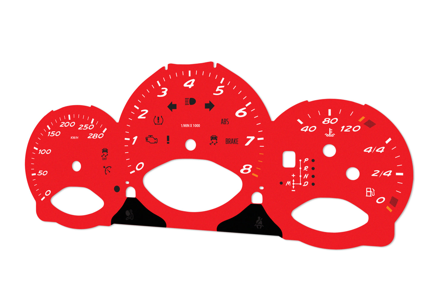 Porsche Boxster 987.2 Red - Speedometer Dials Gauges