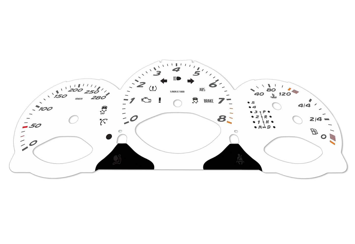 Porsche Boxster 987.1 White - Speedometer Dials Gauges