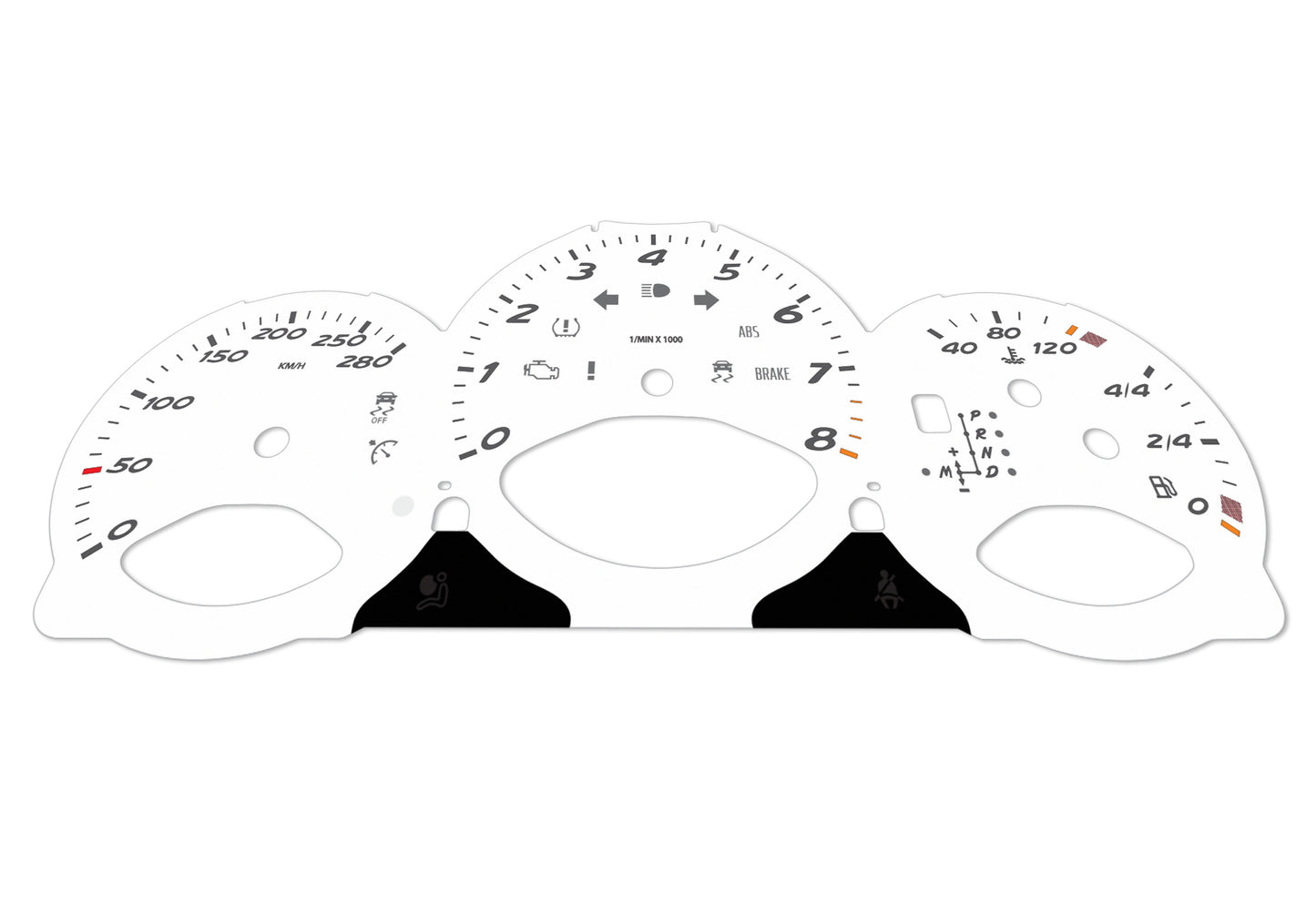 Porsche Boxster 987.2 White - Speedometer Dials Gauges