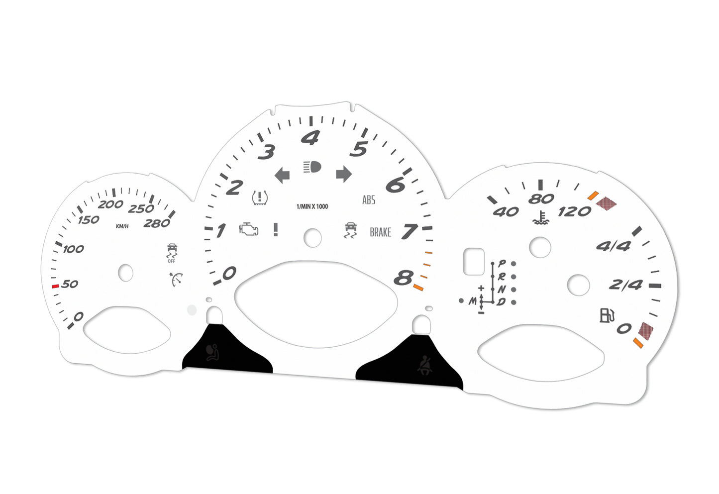 Porsche Boxster 987.2 White - Speedometer Dials Gauges