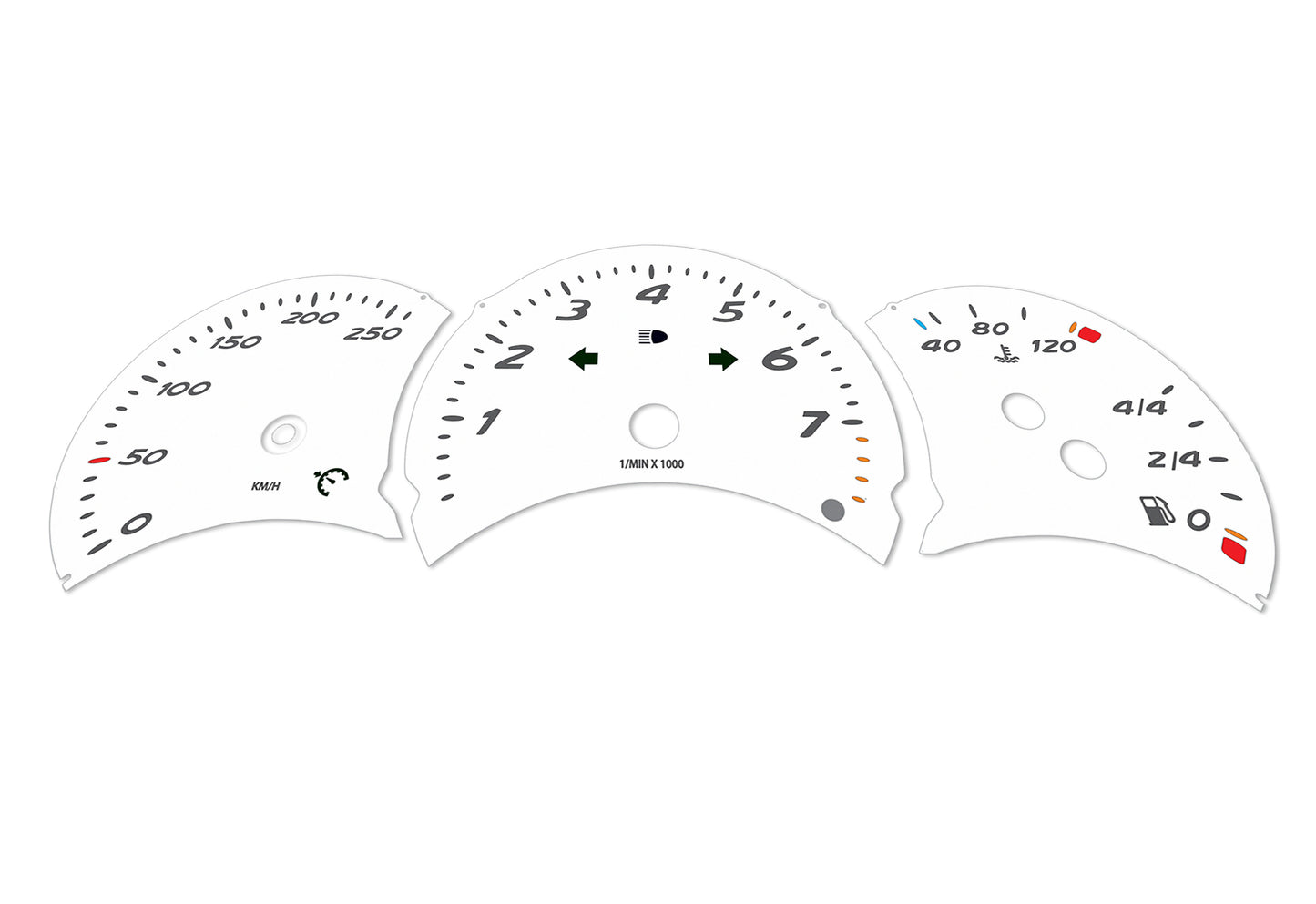 Porsche Boxster 986.1 White - Speedometer Dials Gauges