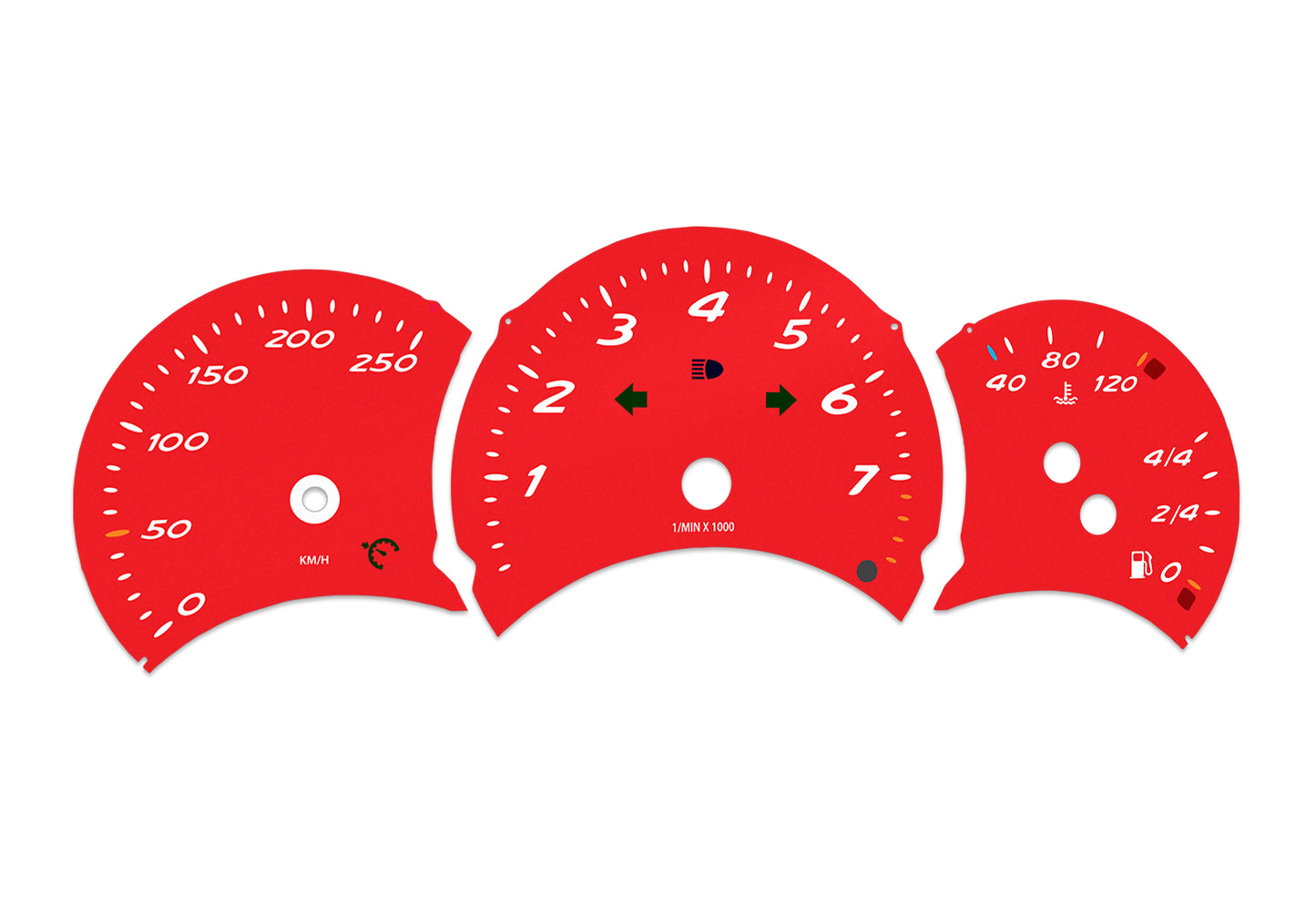 Porsche Boxster 986.1 Red - Speedometer Dials Gauges