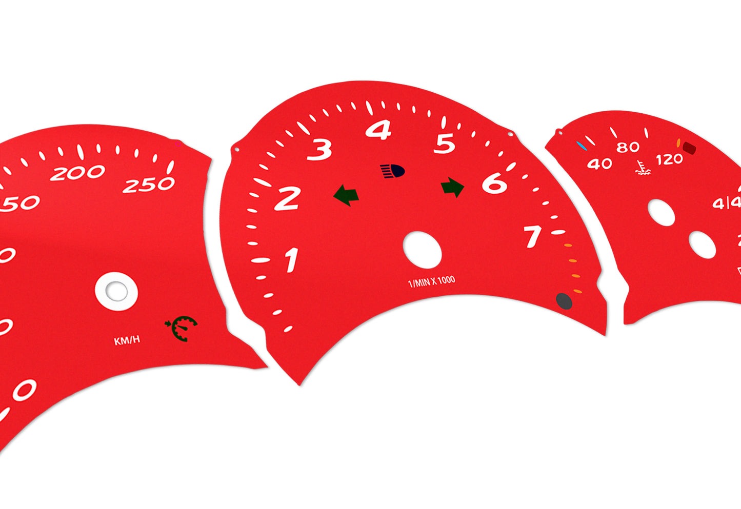 Porsche Boxster 986.1 Red - Speedometer Dials Gauges