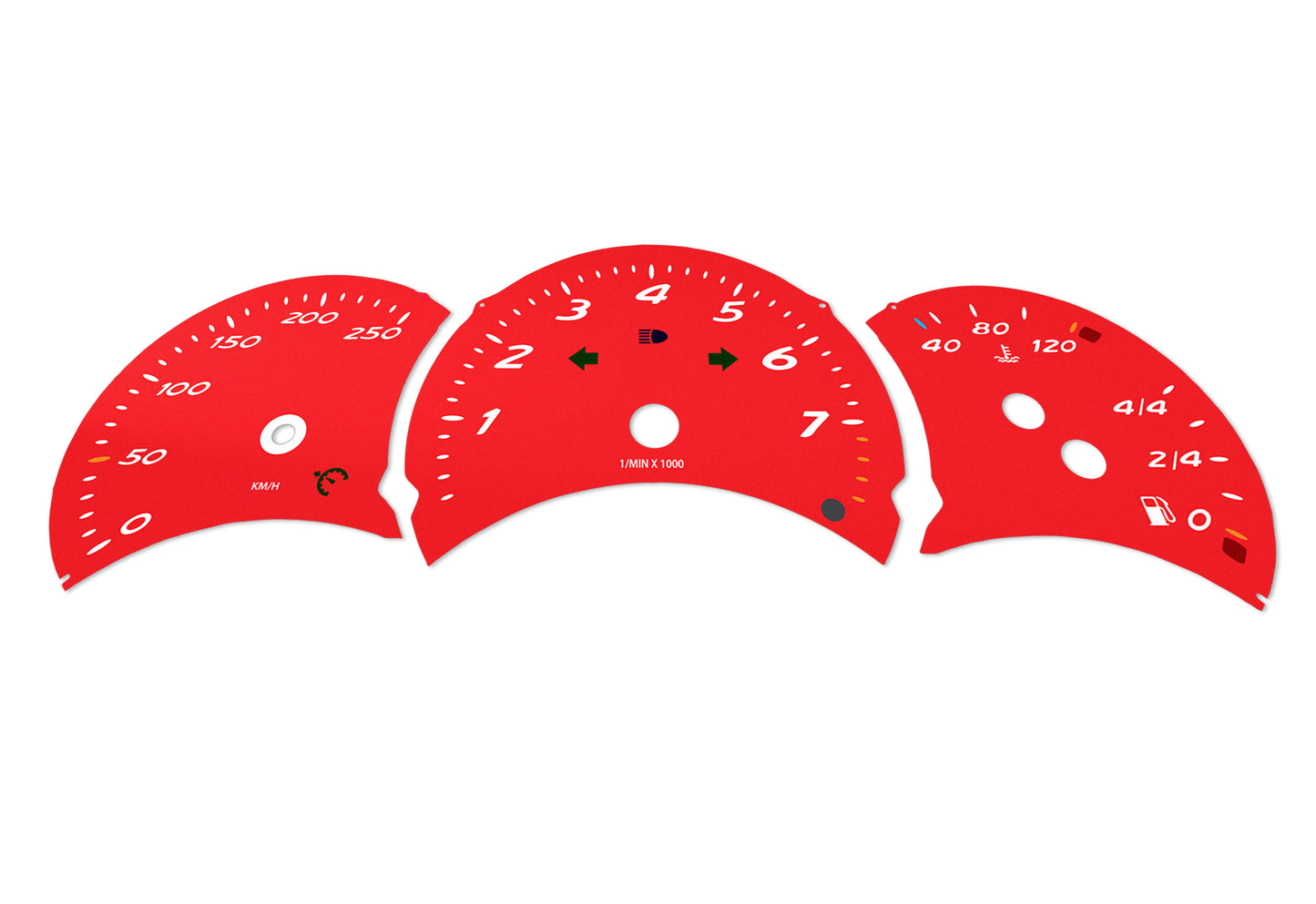 Porsche Boxster 986.1 Red - Speedometer Dials Gauges