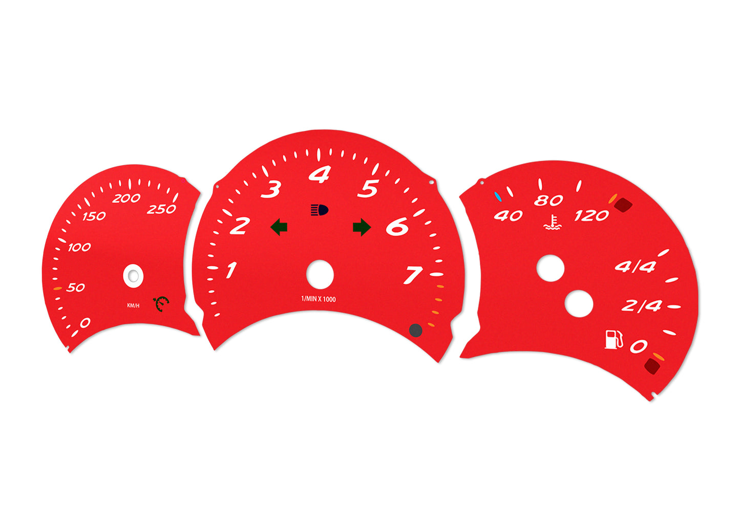 Porsche Boxster 986.1 Red - Speedometer Dials Gauges