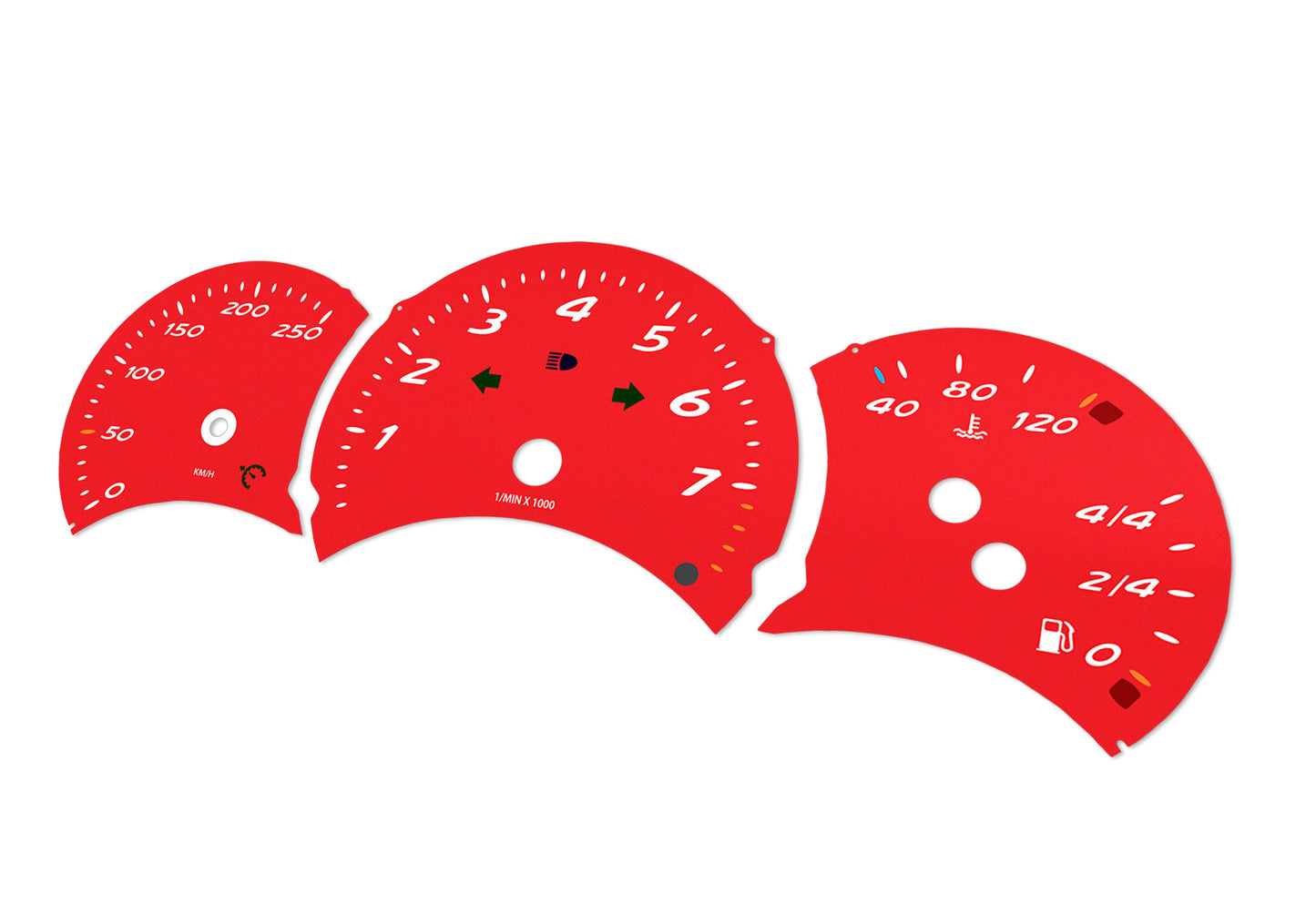 Porsche Boxster 986.1 Red - Speedometer Dials Gauges