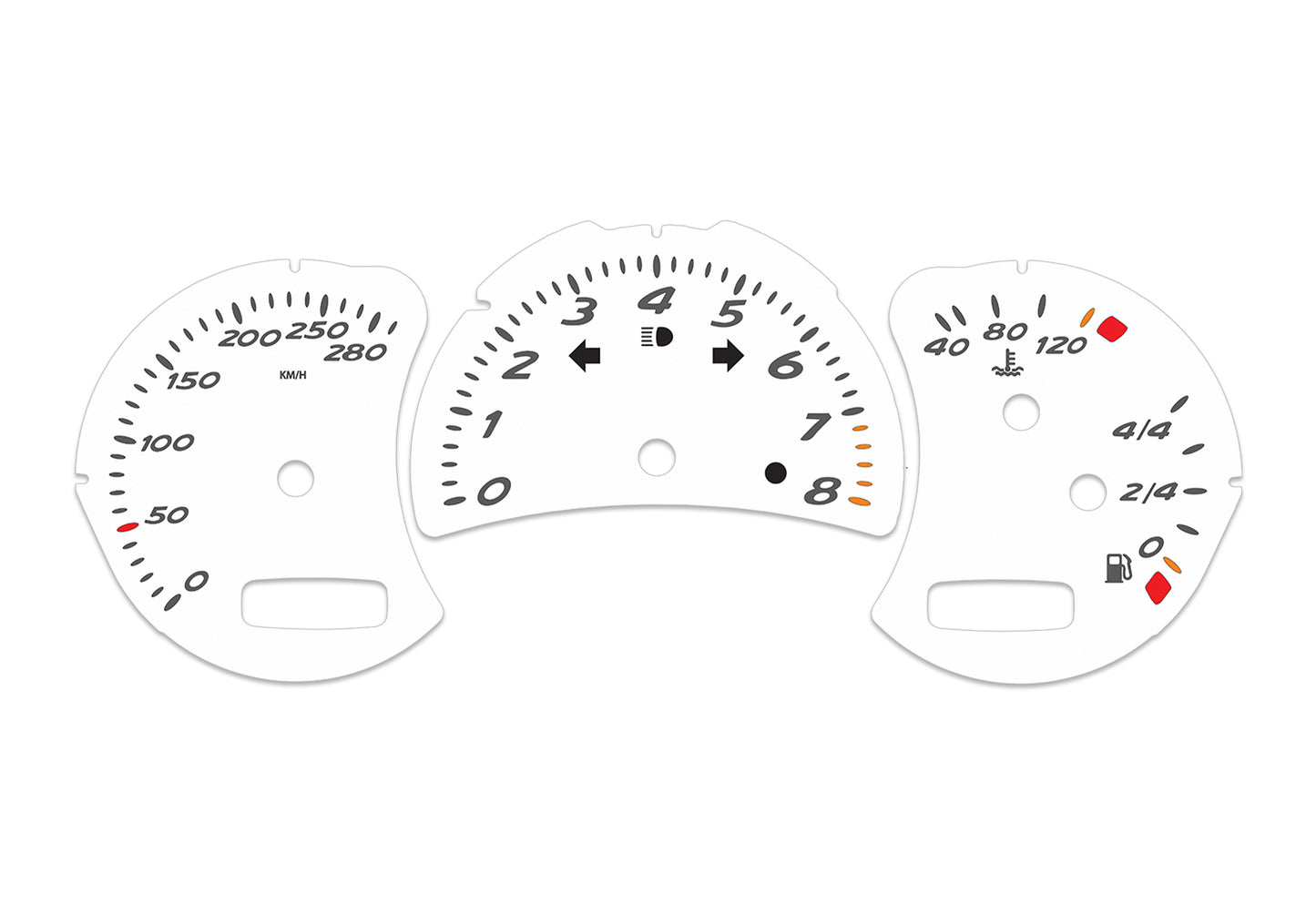 Porsche Boxster 986.2 White - Speedometer Dials Gauges