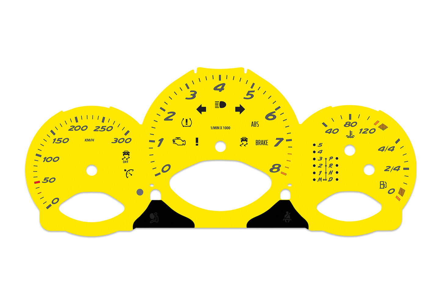 Porsche Boxster 987.1 Yellow - Speedometer Dials Gauges