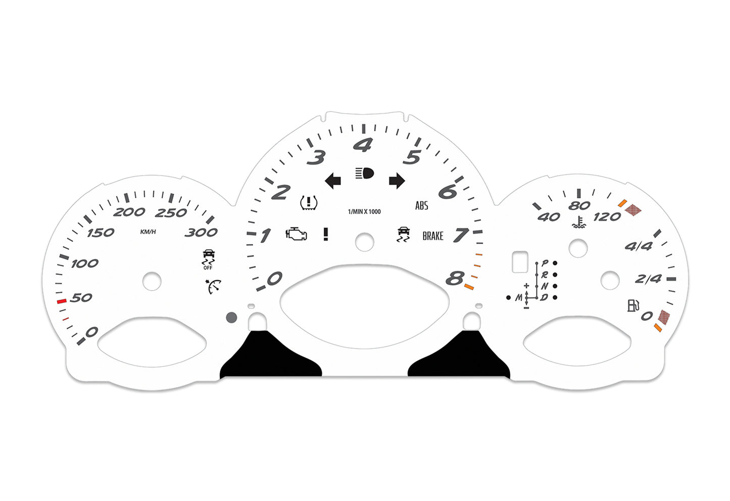 Porsche Boxster 987.2 White - Speedometer Dials Gauges