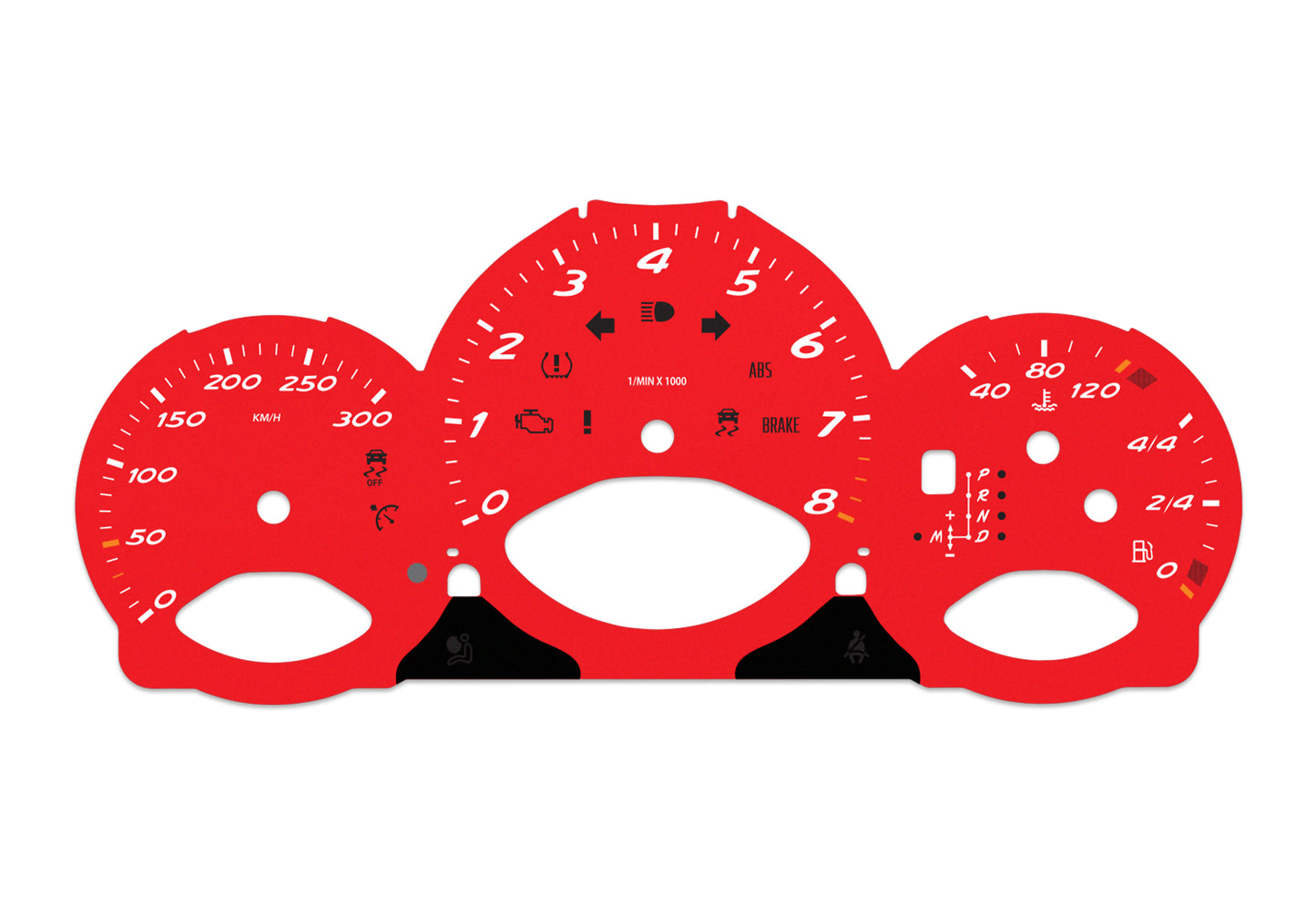 Porsche Boxster 987.2 Red - Speedometer Dials Gauges