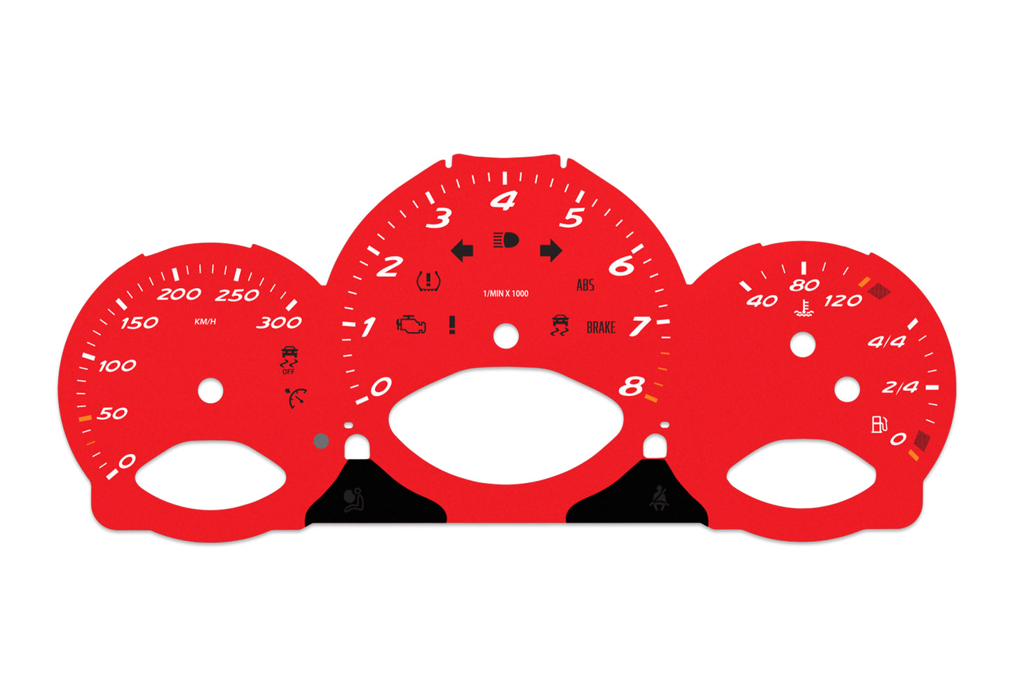 Porsche Boxster 987.1 Red - Speedometer Dials Gauges