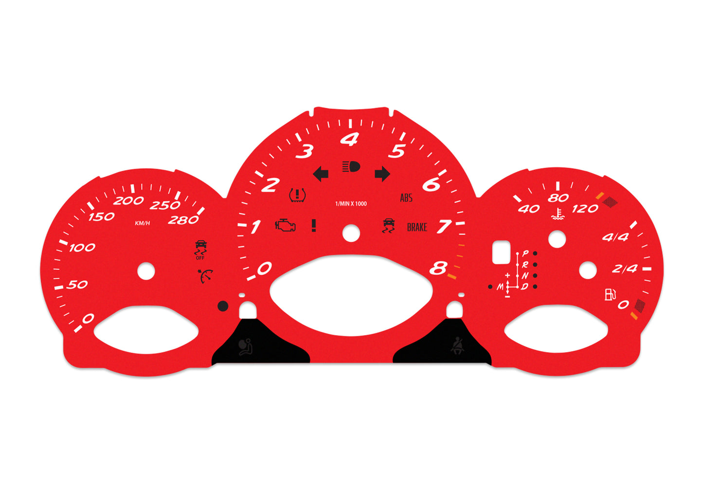 Porsche Boxster 987.2 Red - Speedometer Dials Gauges