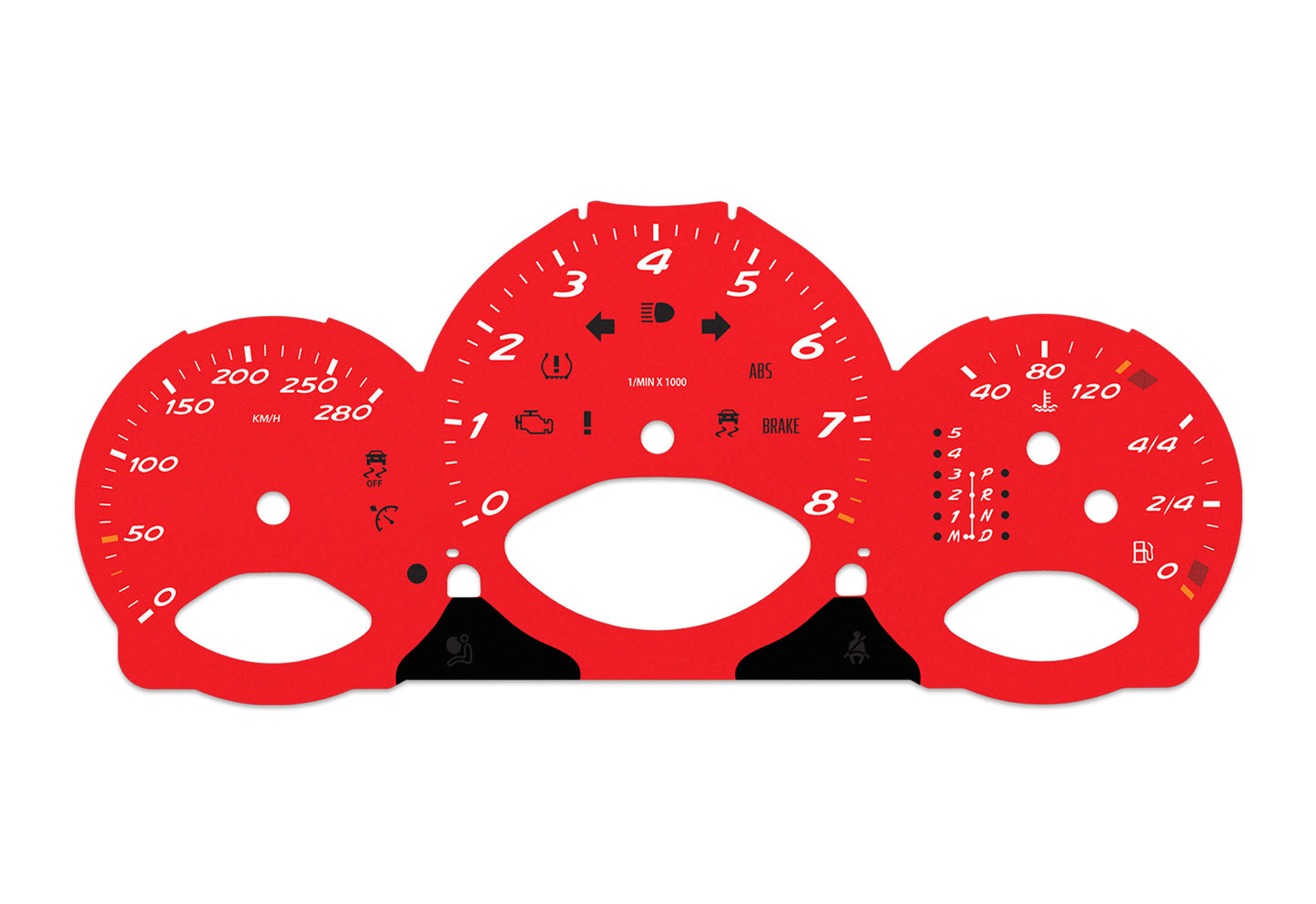 Porsche Boxster 987.1 Red - Speedometer Dials Gauges