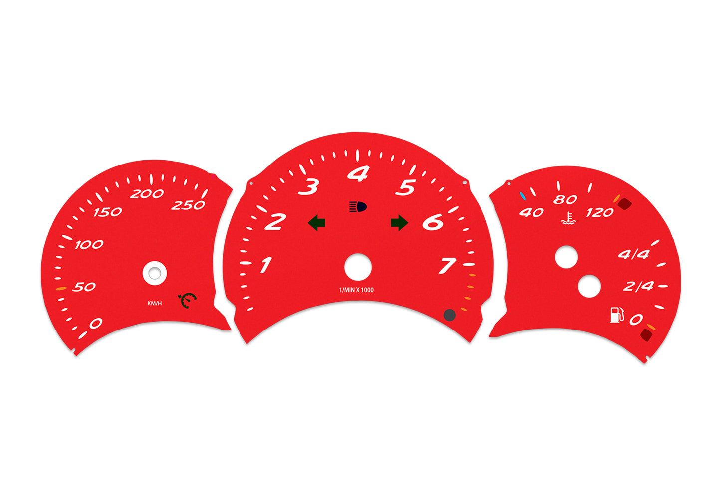 Porsche Boxster 986.1 Red - Speedometer Dials Gauges