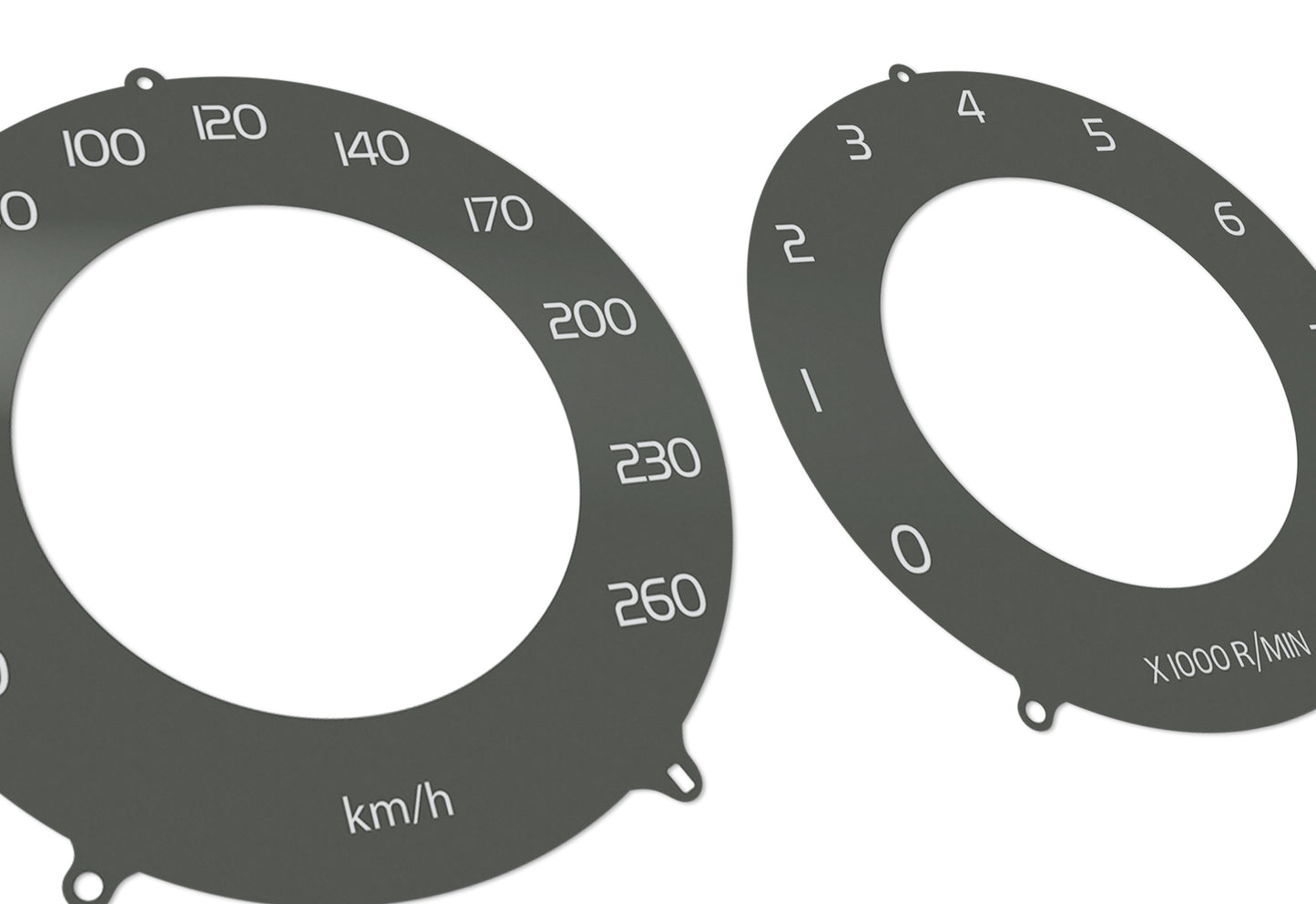 Volvo S80, V60, V70, XC60, XC70 Brown - Speedometer Dials Gauges