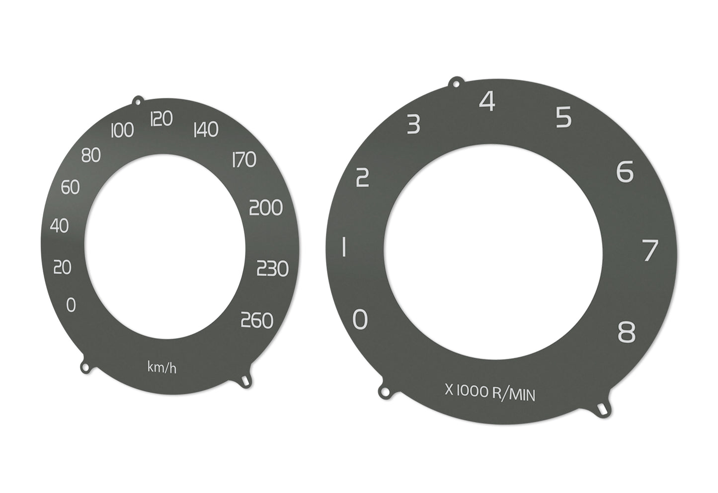 Volvo S80, V60, V70, XC60, XC70 Brown - Speedometer Dials Gauges