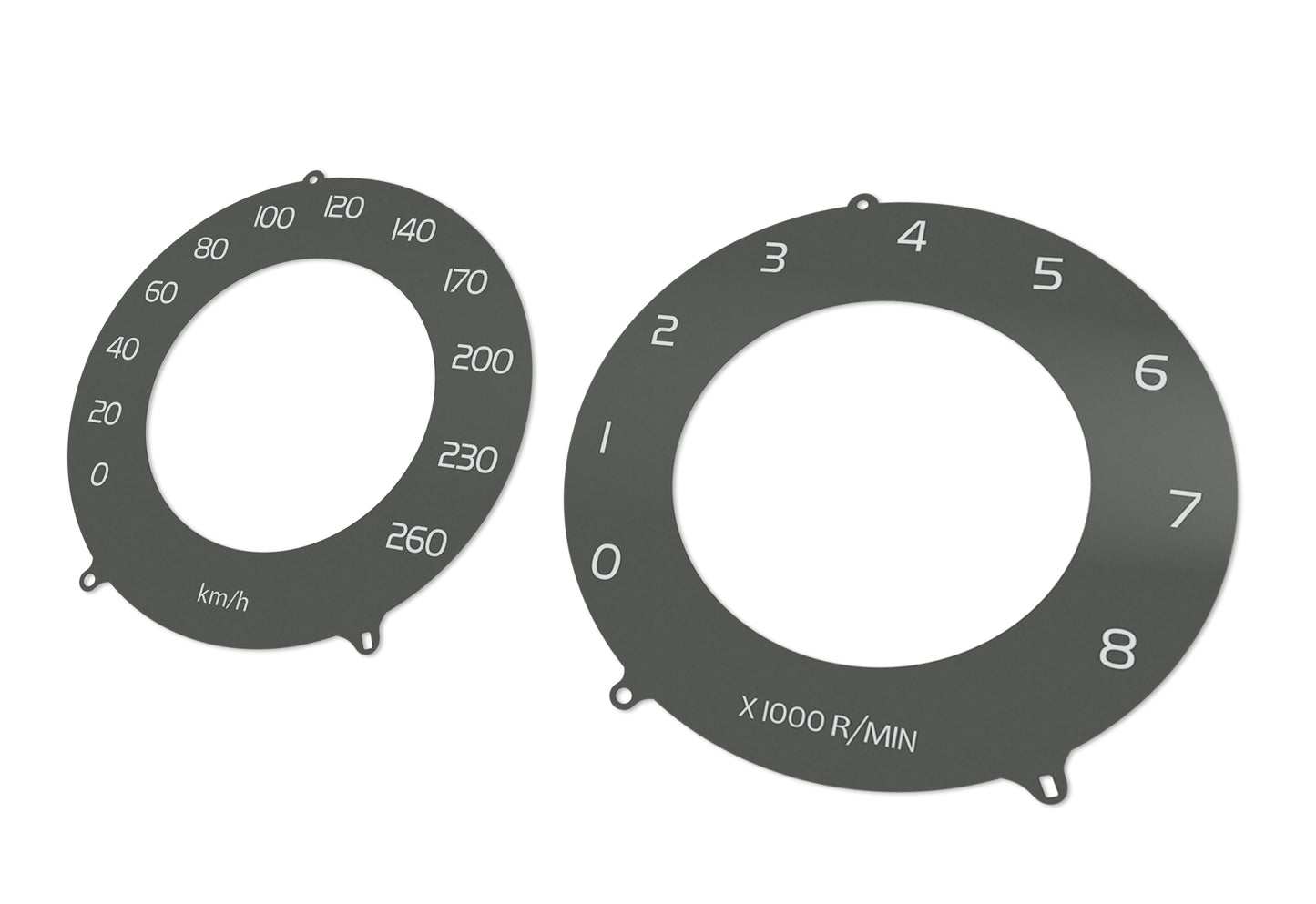Volvo S80, V60, V70, XC60, XC70 Brown - Speedometer Dials Gauges