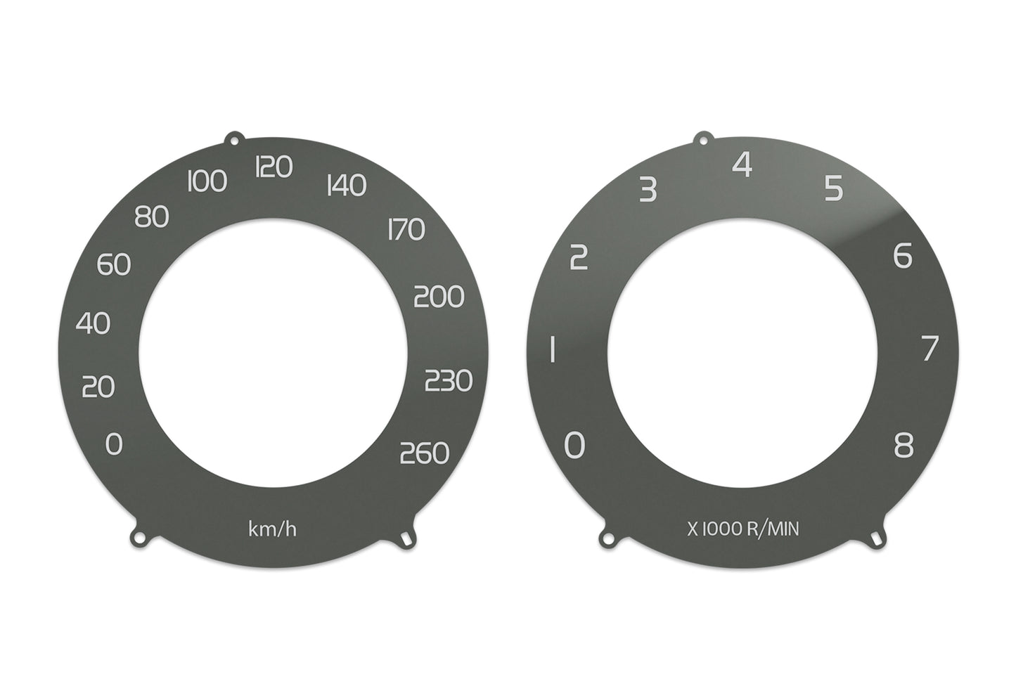 Volvo S80, V60, V70, XC60, XC70 Brown - Speedometer Dials Gauges