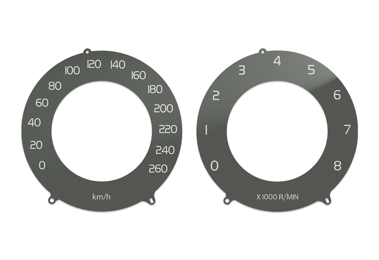 Volvo S80, V60, V70, XC60, XC70 Brown - Speedometer Dials Gauges