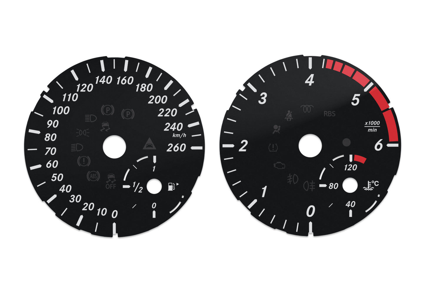 Mercedes-Benz ML, GL W166 - Speedometer Dials Gauges