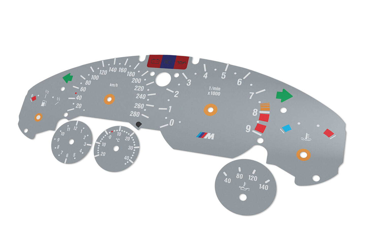 BMW Z3 M  - Speedometer dials MPH to KM/H Gauges