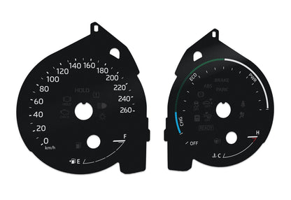 Toyota Sienna - Speedometer dials MPH to KM/H Gauges