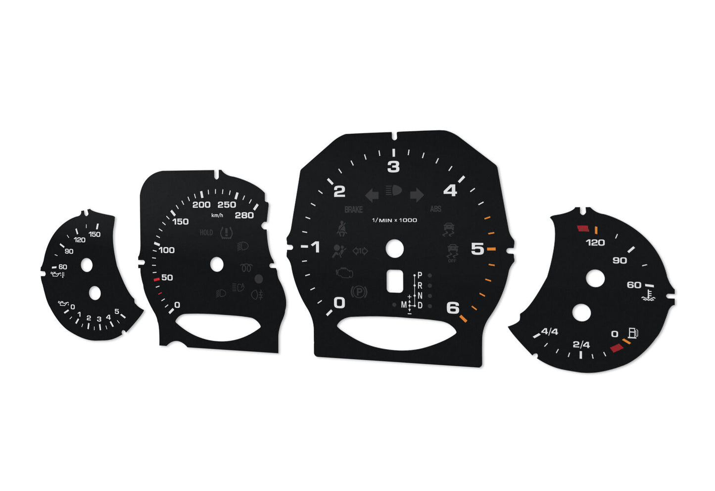 For Porsche Cayenne Diesel - Speedometer gauges from MPH to km/h Gauges